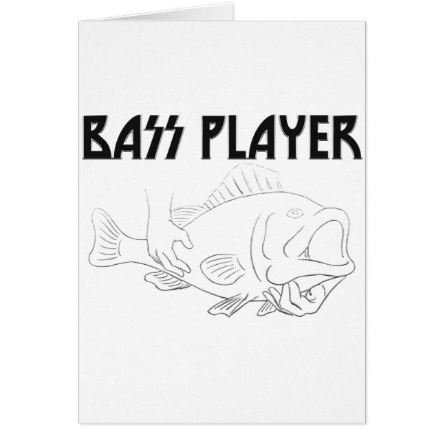 Bas- spelare hälsningskort (Framsidan)
