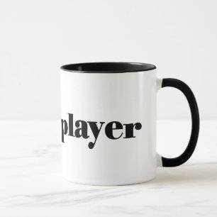 Bas- spelare med basklav mugg