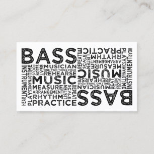 Bas- typografi visitkort