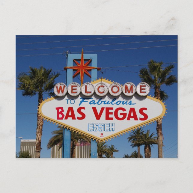 Bas vegas-vykort vykort (Framsida)