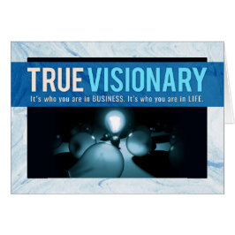 Basa tack, dig är en riktig visionär hälsningskort