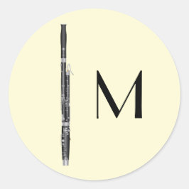 Basago Musician Teacher Woodwind Runt Klistermärke