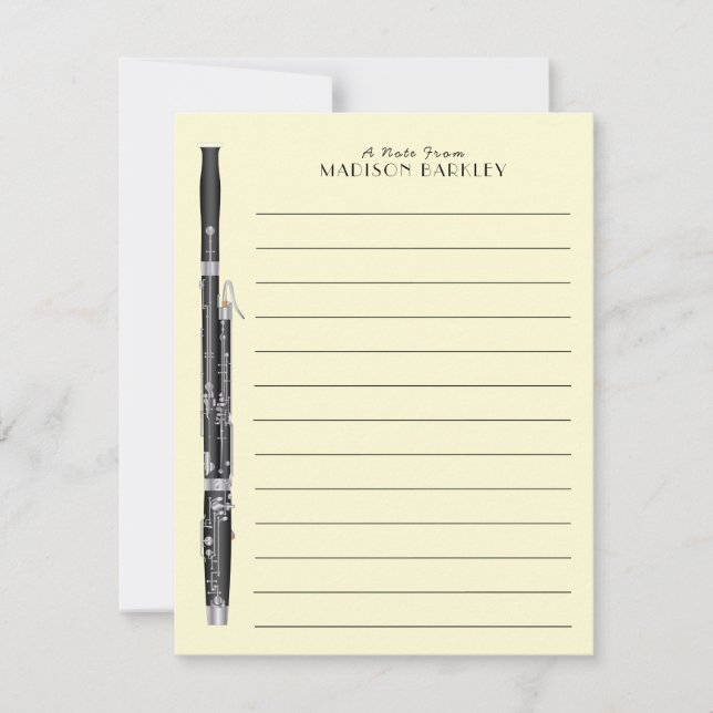 Basago Musician Teacher Woodwind Tack Kort (Framsida)