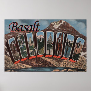 Basalt Colorado - stora brevplatser Poster
