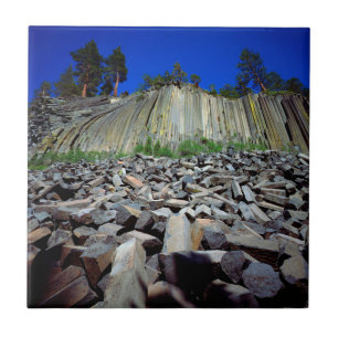 Basaltformationer av Devils Postpile Kakelplatta