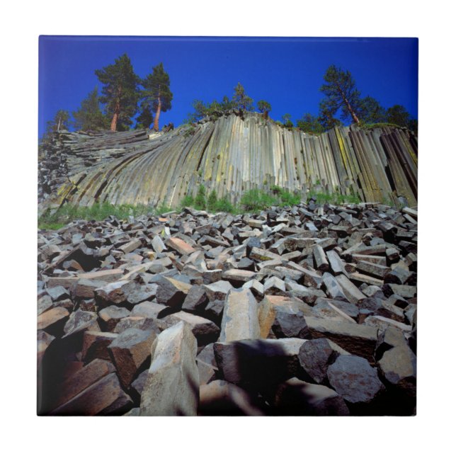 Basaltformationer av Devils Postpile Kakelplatta (Framsidan)