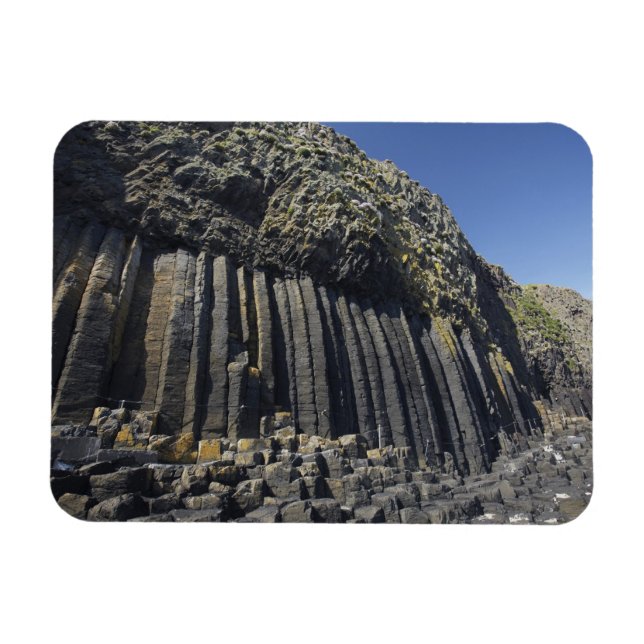 Basaltkolonner vid Fingal's Cave, Staffa, utanför Magnet (Horisontell)