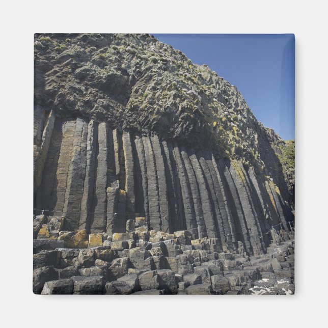 Basaltkolonner vid Fingal's Cave, Staffa, utanför Magnet (Framsidan)
