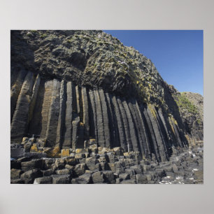 Basaltkolonner vid Fingal's Cave, Staffa, utanför Poster