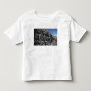Basaltkolonner vid Fingal's Cave, Staffa, utanför Tee Shirt