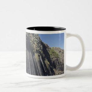 Basaltkolonner vid Fingal's Cave, Staffa, utanför Två-Tonad Mugg