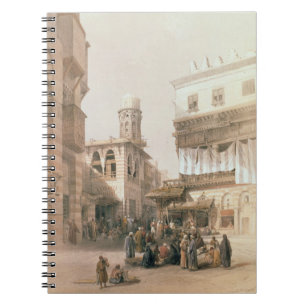 Basar av coppersmithsna, Cairo, från "egypten och Anteckningsbok Med Spiral