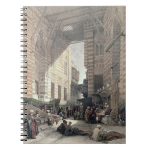 Basar av silkeköpmännen, Cairo, från "egypten a Anteckningsbok Med Spiral