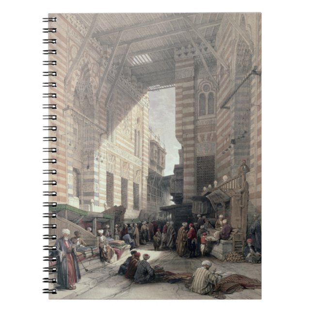 Basar av silkeköpmännen, Cairo, från "egypten a Anteckningsbok Med Spiral (Framsidan)