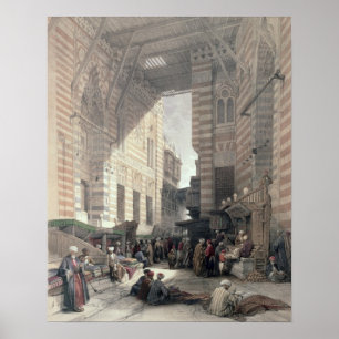 Basar av silkeköpmännen, Cairo, från "egypten a Poster