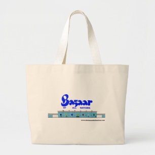 Basar som är yttre Circa 1960 Jumbo Tygkasse