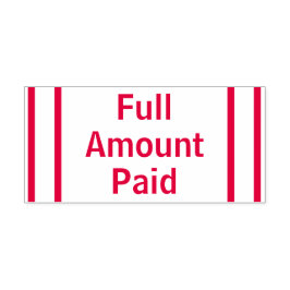 Basbelopp Betalat i Fullt Rubber Frimärke Självfärgande Stämpel