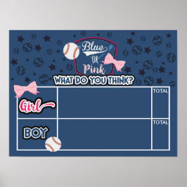 Basboll eller bågar som röstar på dig poster