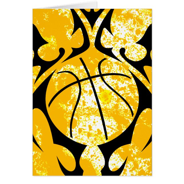 Basboll. Hälsningskort (Framsidan)