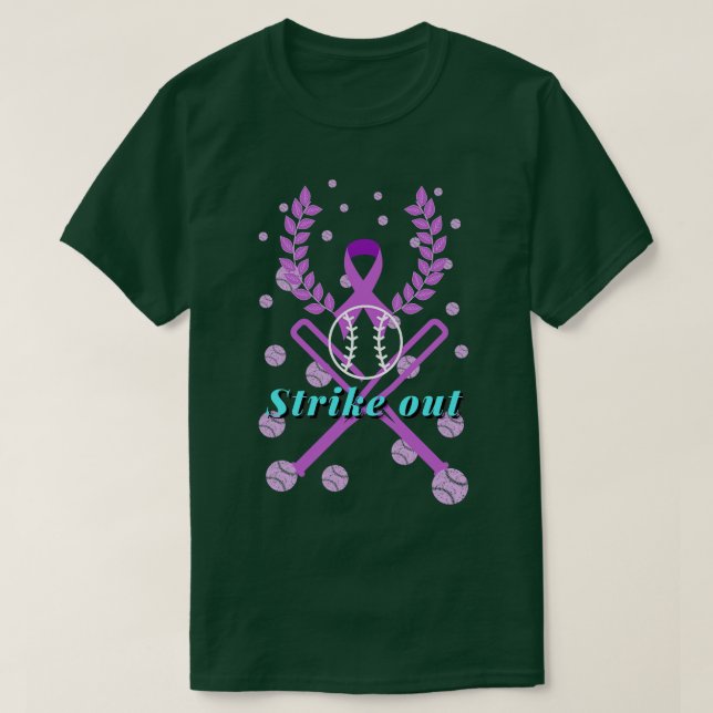Basboll strejka ut baby t shirt (Design framsida)