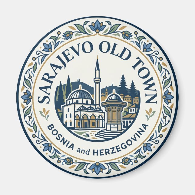 Baščaršija (Sarajevos gamla stad) Magnet (Framsidan)
