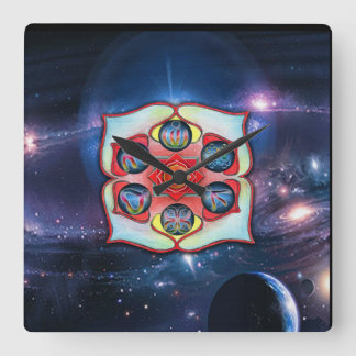 Base Chakra Fyrkantig Klocka