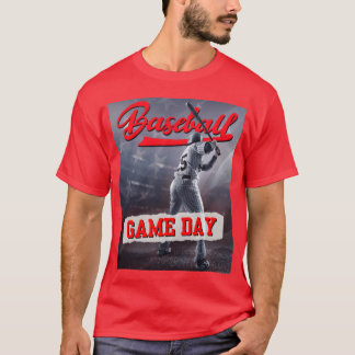 Basebal Game Day-pojken T Shirt