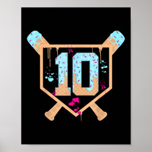Baseball 10 år gammal iskräppsdropp 10:e födelseda poster