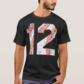 Baseball 12 Jersey-nummer T Shirt