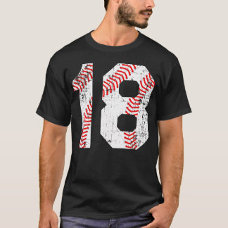 Baseball 18 Jersey-nummer T Shirt