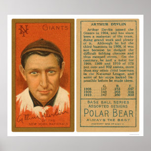 Baseball 1911 för konstDevlin jättar Poster