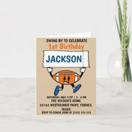 Baseball 1:a födelsedag Sporttema Inbjudan