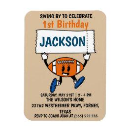 Baseball 1:a födelsedag Sporttema Magnet