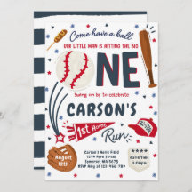 Baseball 1:a Födelsedagsfesten Springa, hem