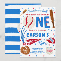 Baseball 1:a Födelsedagsfesten Springa, hem