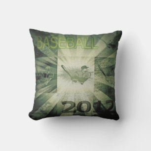 Baseball 2012 - vintage Pillow Kudde