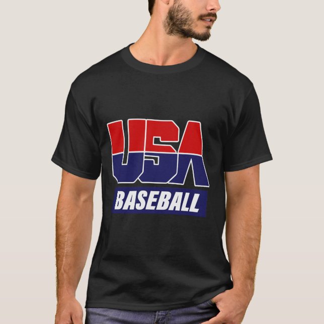 Baseball 2024 Usa  T Shirt (Framsida)