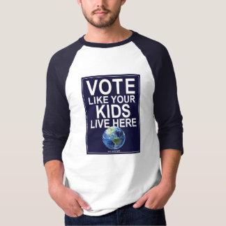 Baseball 3/4 muff röstar något liknande dina ungar t-shirt