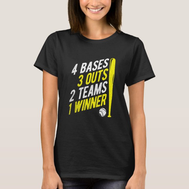Baseball 3 t shirt (Framsida)