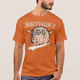 Baseball 54:e Födelsedagsfesten 54 år gammal baske T Shirt
