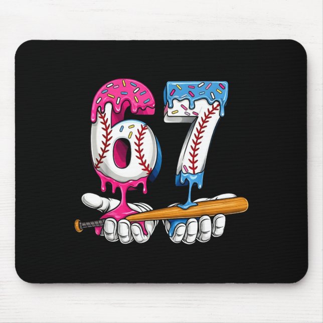 Baseball 67 Ice Cream Drip Six Seven Boys Funny Me Musmatta (Framsidan)