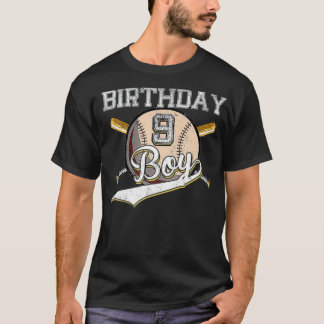 Baseball 9:e Födelsedagsfesten 9 år gammal basket  T Shirt