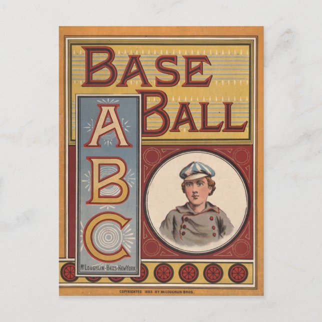 Baseball ABC Vykort (Framsida)