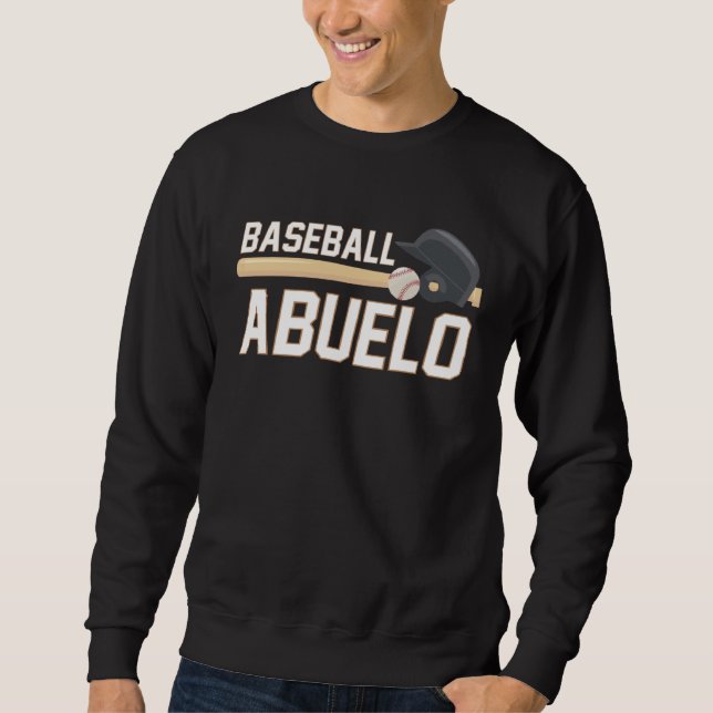 Baseball Abuelo 2023 Season Sports Fan Grandpa Lång Ärmad Tröja (Framsida)