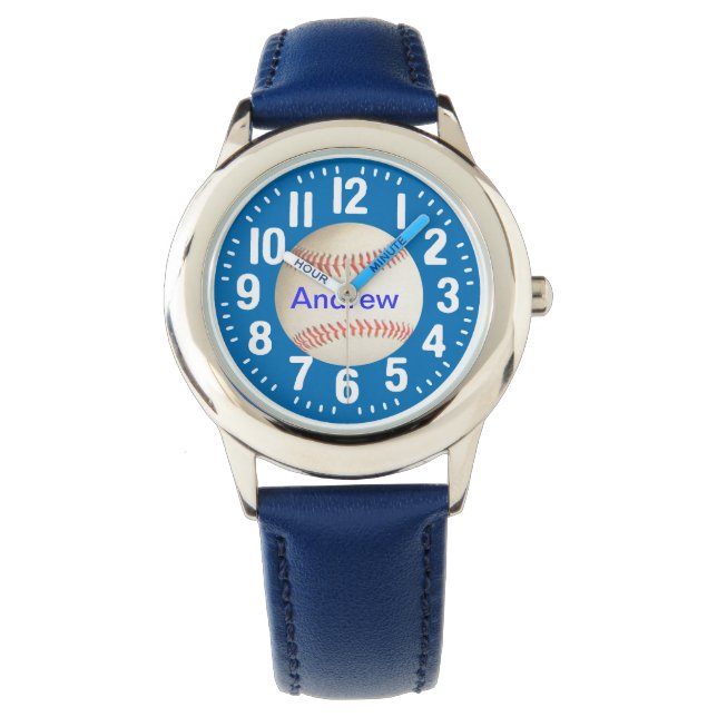 BASEBALL ADD NAMN-WATCH ARMBANDSUR (Framsida)