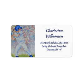 Baseball Adress Adressetikett