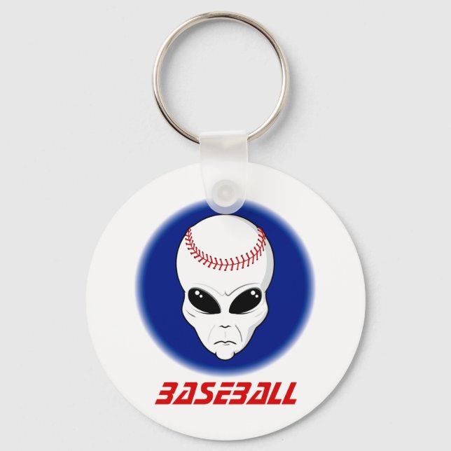 Baseball Alien Nyckelring (Framsida)