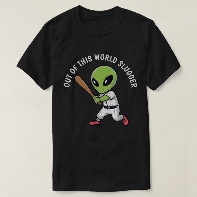 Baseball Alien T Shirt (Design framsida)