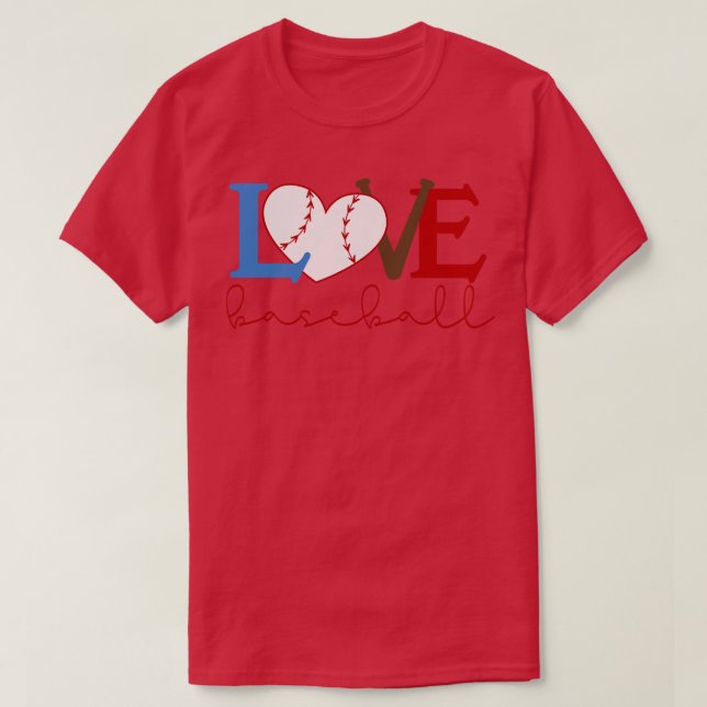 Baseball Älskare 1 T Shirt (Design framsida)