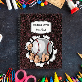 Baseball Älskare Anpassningsbar Personlig Spiral